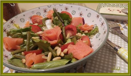 Salade de truite fumée