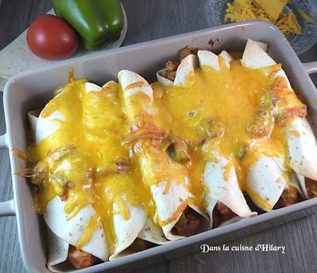 Enchiladas au poulet - Dans la cuisine d'Hilary