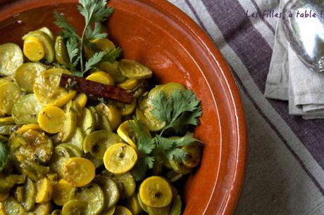 Tajine de courgettes sucrées à la cannelle