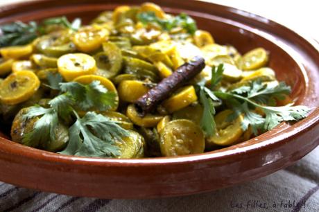 Tajine de courgettes sucrées à la cannelle