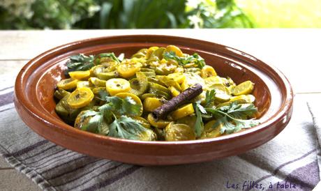 Tajine de courgettes sucrées à la cannelle