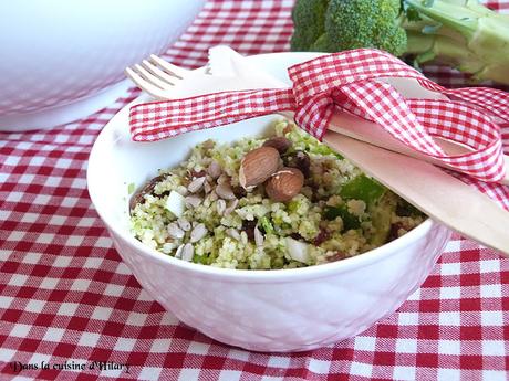 Taboulé de brocoli cru savoureux et gourmand - Dans la cuisine d'Hilary