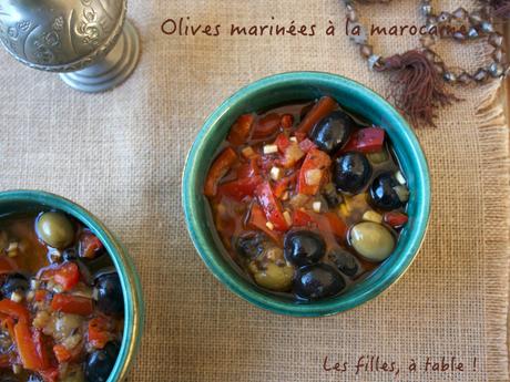 Olives marinées à la marocaine