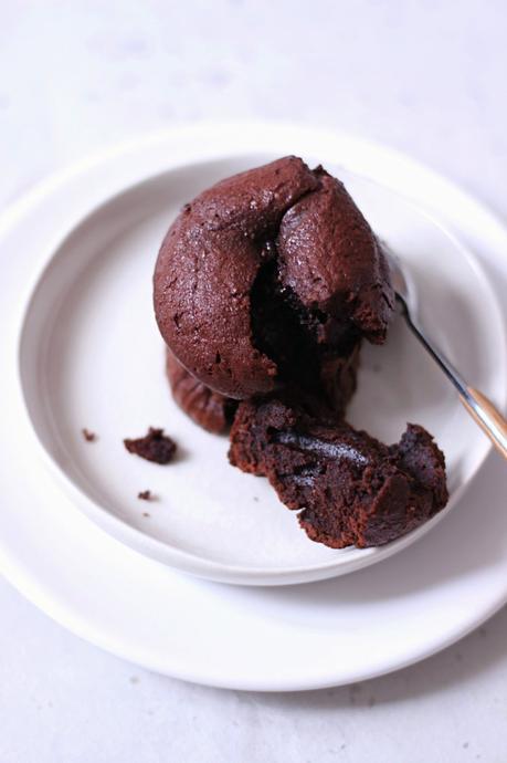 Moelleux (ou mi-cuit) au chocolat noir {Sans gluten – à IG Bas}