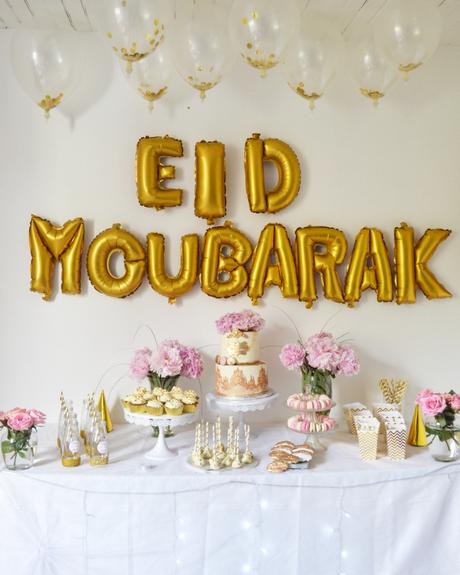 Sweet Table Eid 2017 Pink, White & Gold 
