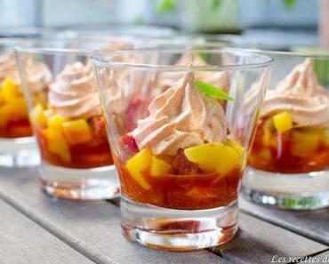 Verrines au poivron et au chorizo