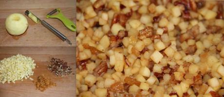 Chaussons aux pommes, raisins, amandes et sucre muscovado