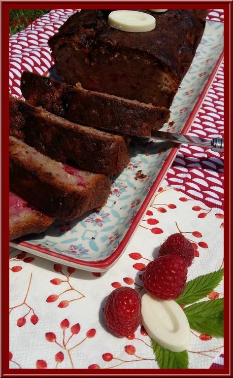 Cake Framboise et Chocolat Blanc