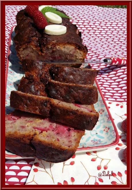 Cake Framboise et Chocolat Blanc