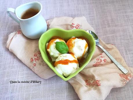 Glace au yaourt et son coulis d'abricot - Dans la cuisine d'Hilary