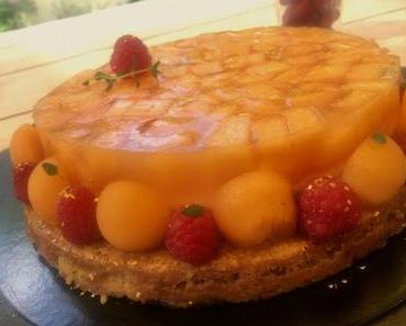 Envie de fraicheur : voilà mon entremet melon framboise ♨♨