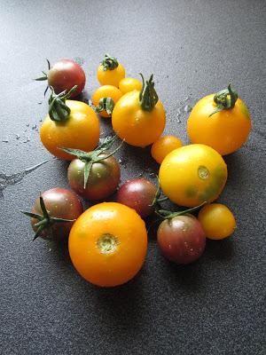 Crumble de tomates au thym citron.