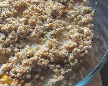 Crumble de tomates au thym citron.