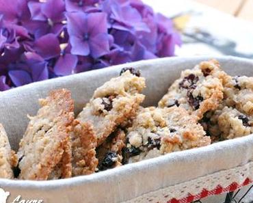 Cookies aux flocons d’avoine et raisins secs (vegan)