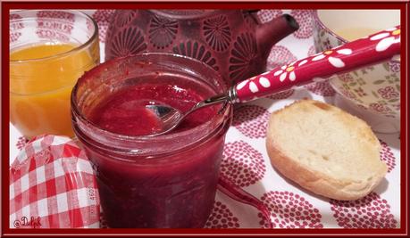 Confiture de Framboises à la menthe