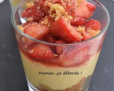 Tarte aux fraises en verrine