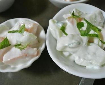 Verrines melon concombre