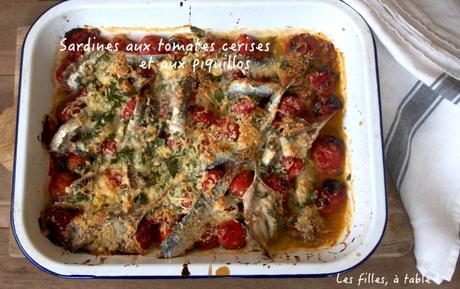 Sardines aux tomates cerises et aux piquillos Sardines aux tomates cerises et aux piquillos