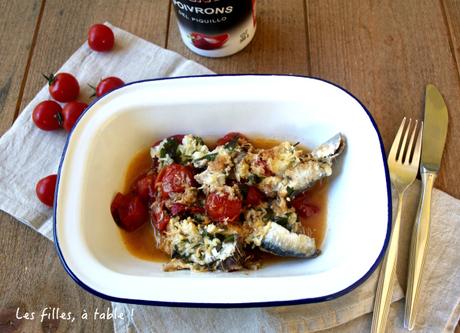 Sardines aux tomates cerises et aux piquillos Sardines aux tomates cerises et aux piquillos