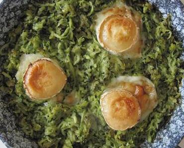 Courgettes râpées au chèvre & à la menthe