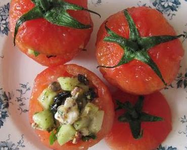 Tomates surprise au concombre & au chèvre