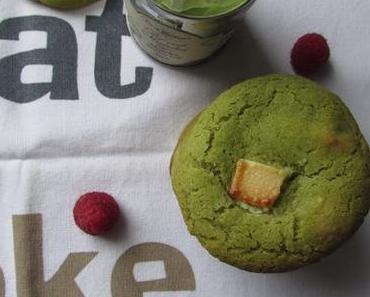 Cookies au thé Matcha et chocolat blanc.