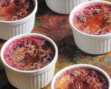 Oeufs au lait aux framboises