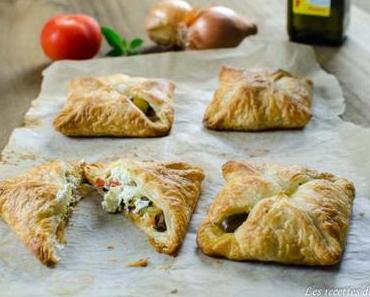Feuilleté à la ratatouille et fromage frais
