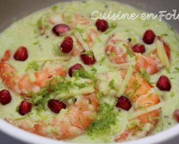 Nariyal Jheenga                                                                        (curry de gambas à la noix de coco)