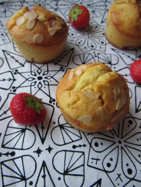 Muffins aux fraises.