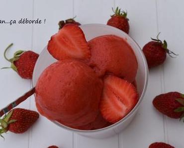 Sorbet à la fraise selon Michalak