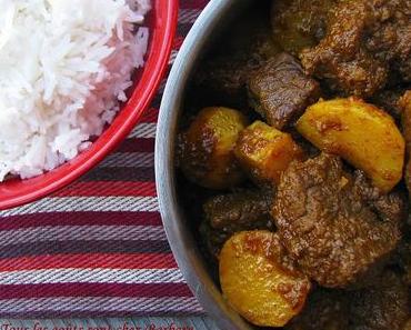 Curry moghol au boeuf et aux navets