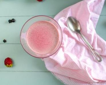 Panna cotta fraises et cassis