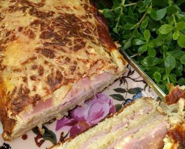 Croque cake jambon banane