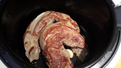 Filet mignon de porc à la crème d'ail et au boursin au cookeo companion thermomix ou sans robot