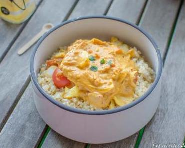 Curry de lieu jaune et boulgour