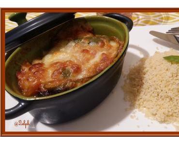 Cassolettes d'Aubergine et compotée de Tomates à la Mozzarella