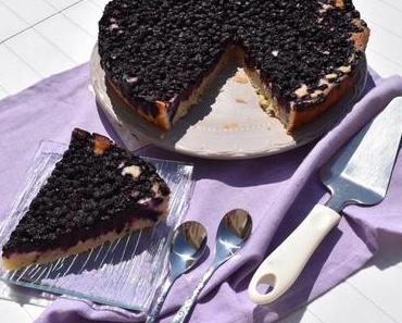 Financier géant aux myrtilles