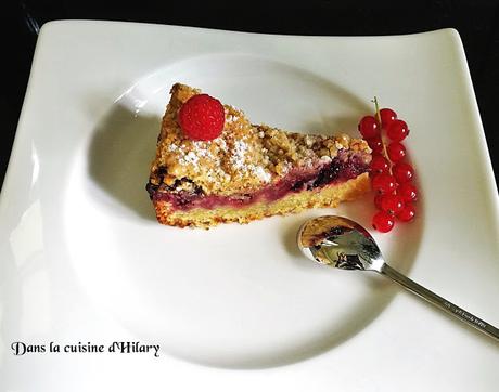 Crumb-cake gourmand aux fruits rouges - Dans la cuisine d'Hilary