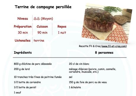 Ma terrine campagnarde persillée