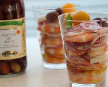 Ceviche de gambas et noix de saint-Jacques