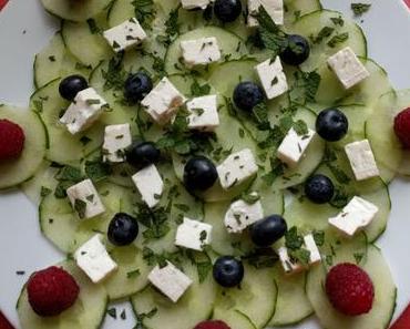 Carpaccio de concombre à la féta