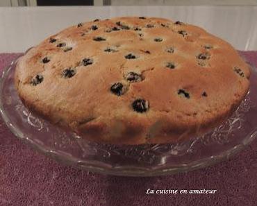 Gâteau au mascarpone, mûres , citron vert et amandes