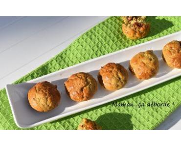 Mini muffins pesto, tomate séchée, parmesan et blanc d’oeuf