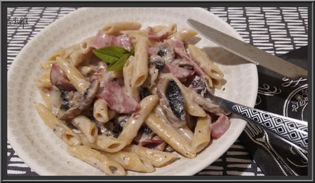 Penne aux Champignons et Bacon au Thermomix