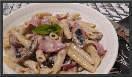 Penne aux Champignons et Bacon au Thermomix