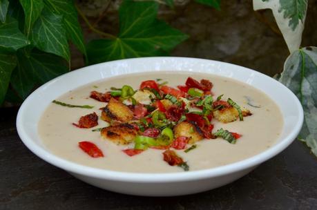 Gaspacho de haricots coco