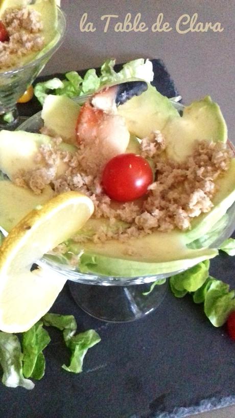 Coupe avocat crabe Coupe avocat crabe