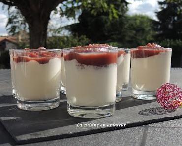 Panna cotta pistache allégée
