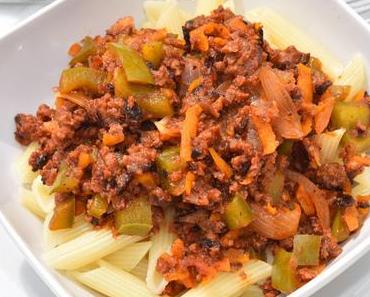 Sauce merguez et poivron (restes de barbecue)